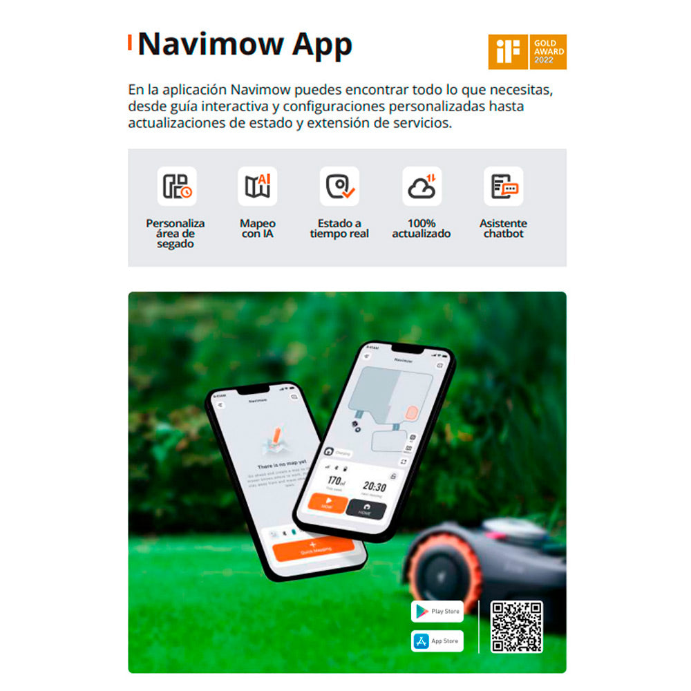 Robot cortacésped Segway Navimow i108E